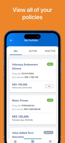 Second ICEA LION Client App official store screenshot